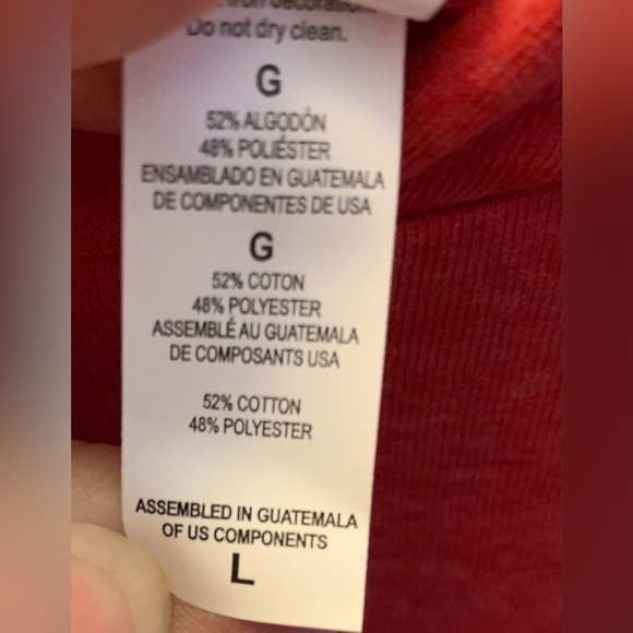 Men’s custom L Dutch Bros long sleeve red hoodie t-shirt with “Dutch Funk” logo. - Picture 9 of 10